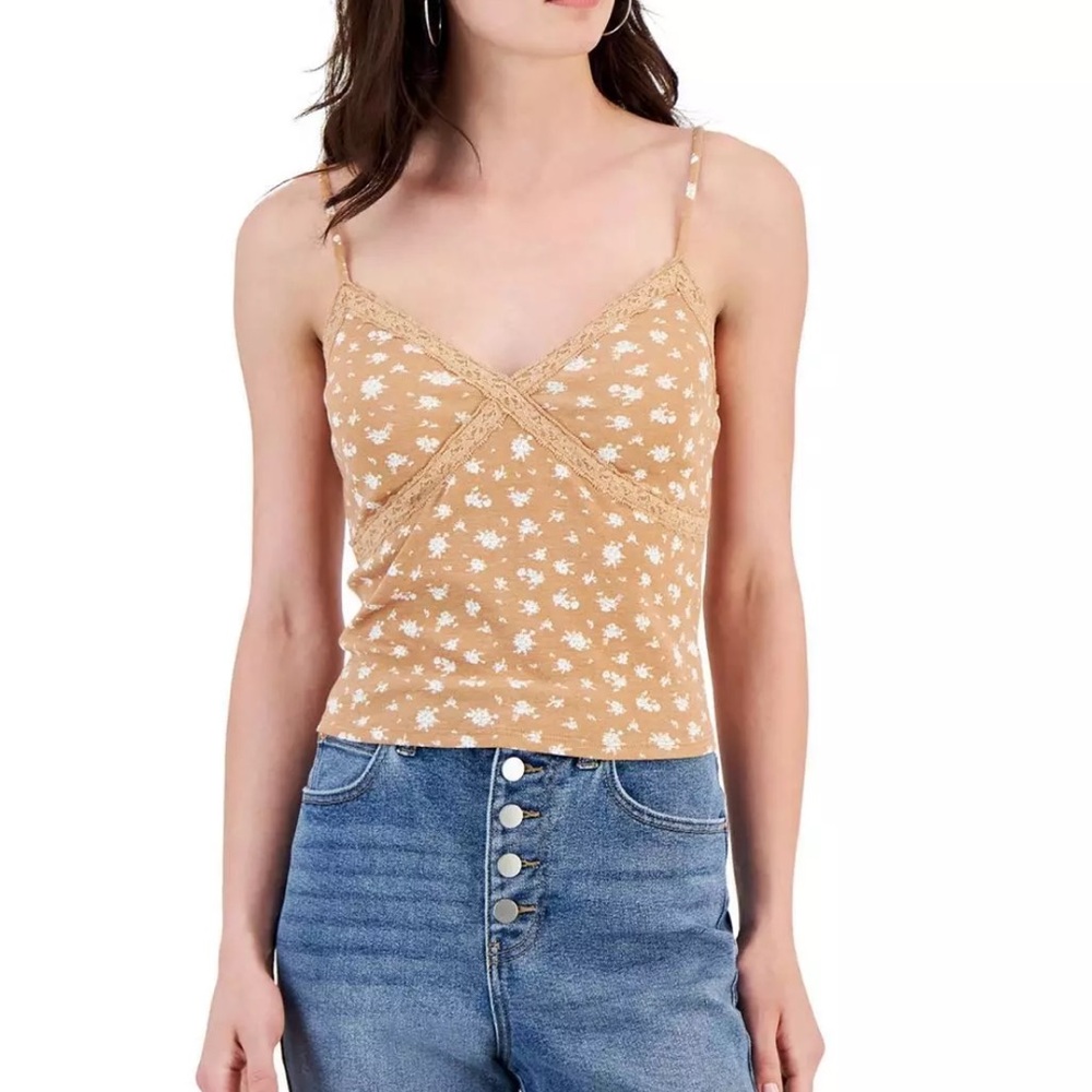 NEW!‎ Self E By Self Esteem Cami Top Small Juniors Adjustable Straps V-Neck